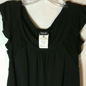 SOLD Dolce & Gabbana D&G Black Shirt w/ Lace
