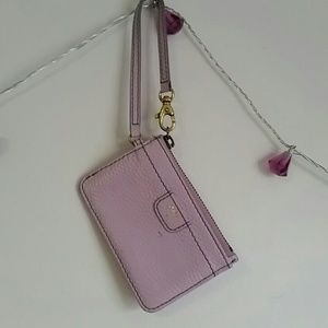 Fossil lilac wristlet