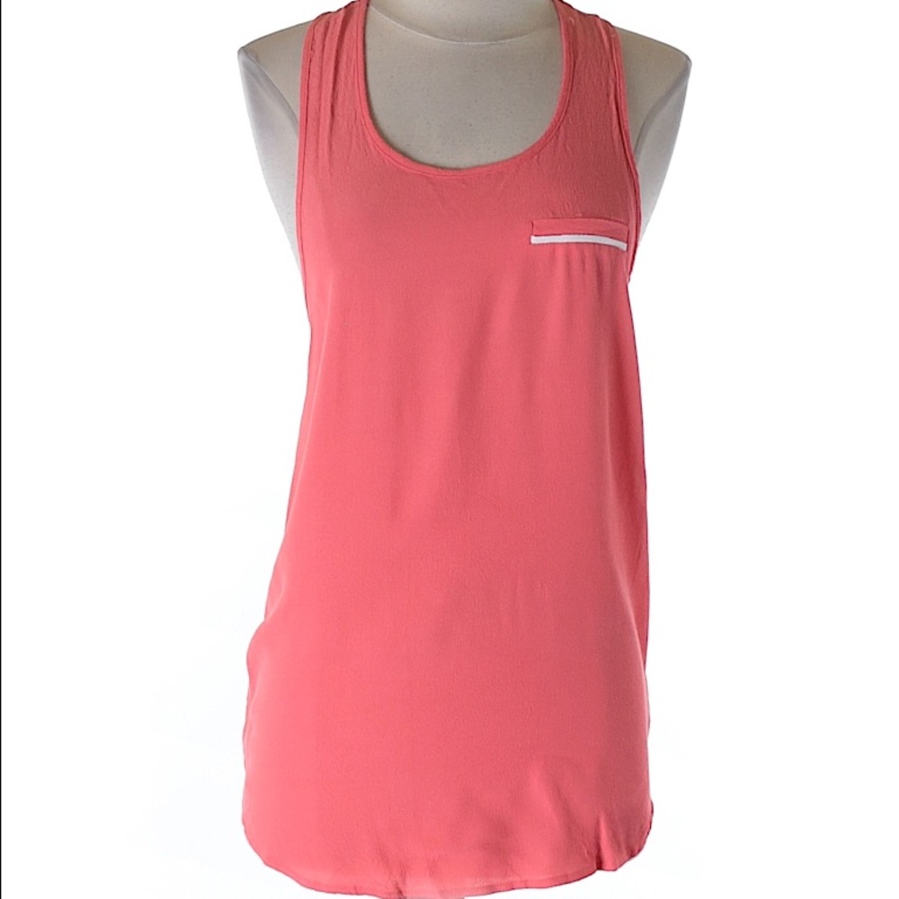Racer back tank top in Salmon