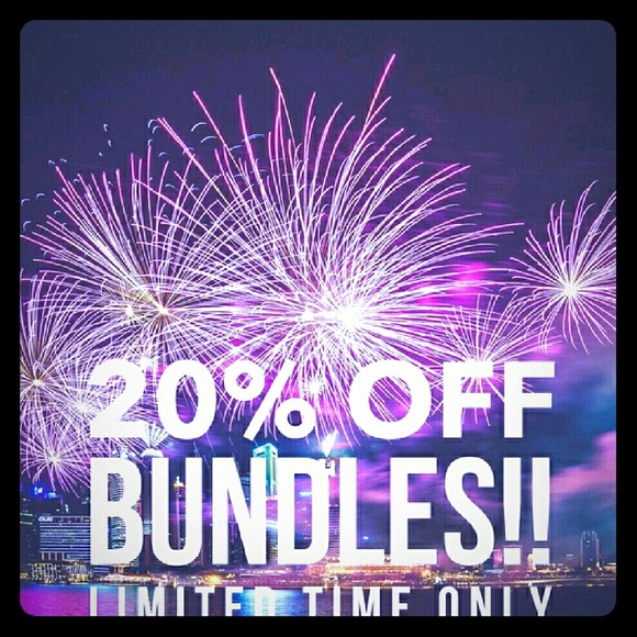 20% off of bundles off of three items!