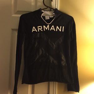 Armani Long Sleeved Black Shirt