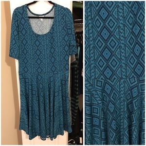 3xl LuLaRoe Nicole plus-size a line dress