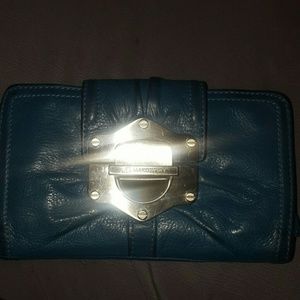 B Makowsky Turquoise Wallet