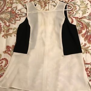 Black and White Blouse