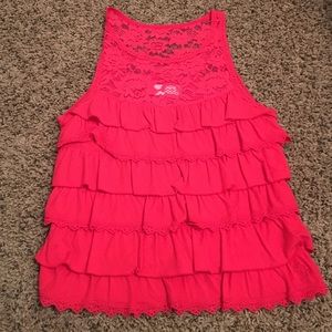 Hot pink Abercrombie tank top