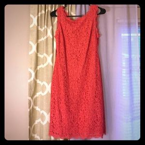 Coral Lace Dress