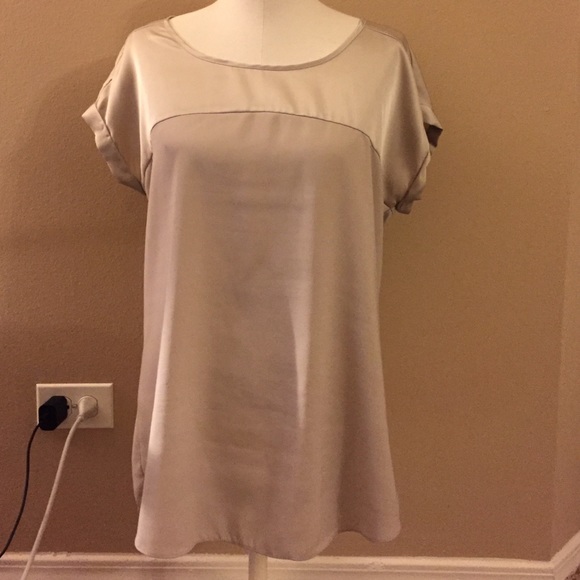 Express tan blouse