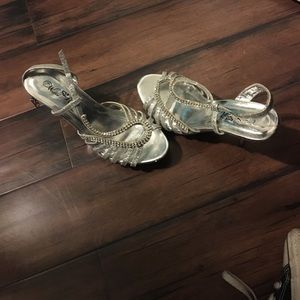 Silver heels