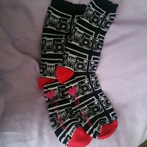 Betsey Johnson Boombox Socks
