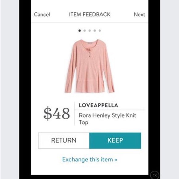 Stitch Fix Loveappella Rora Henley Top