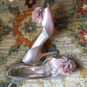 Lilac Satin Heels