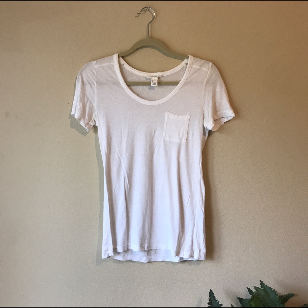 Plain White Pocket Tee