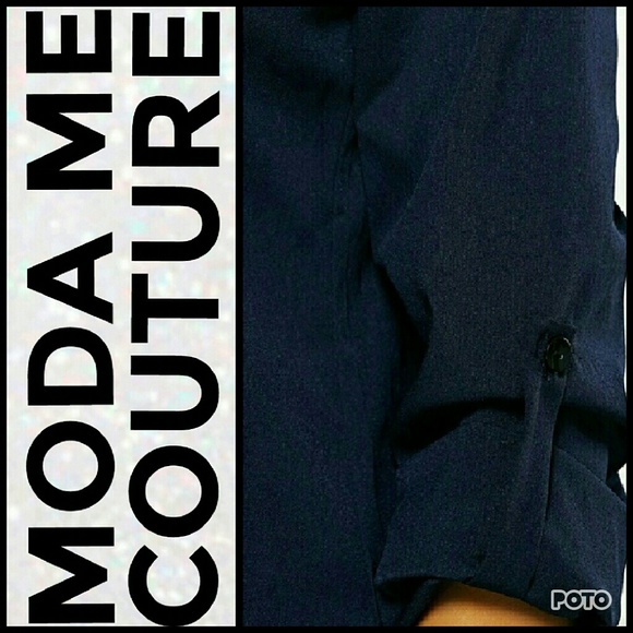 🔴LAST 1🔴 "CHANTEL" NAVY BLUE TOP/DRESS - Picture 4 of 4