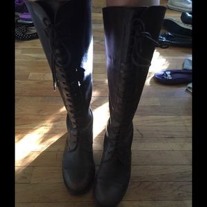Lace up riding boots!