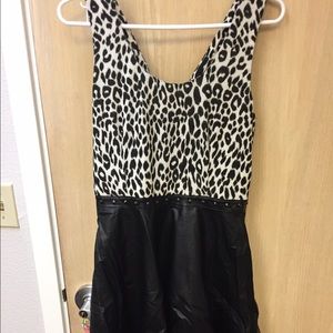 Very cute black/white cheetah print dress