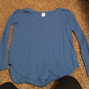 Blue Pink thermal underwear long sleeved tee