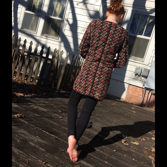 Duster style jacket. Beautiful colors. Size XS