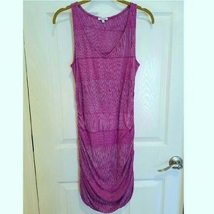 Splendid Striped Purple Bodycon Dress Size M