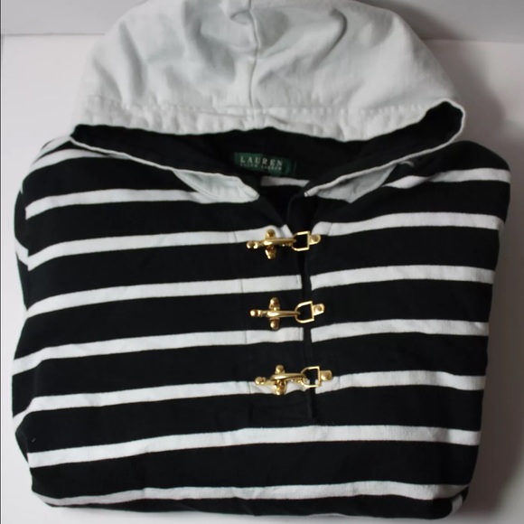 Lauren Ralph Lauren XL Hooded Sweatshirt w Clasps