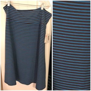 2xl NWT LLR Azure stretchy a-line skirt