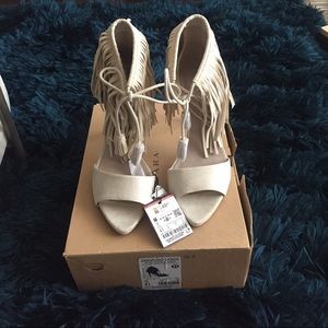 Zara Fringe Heels size 41