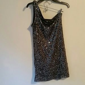 Single Strap Sequin Dress