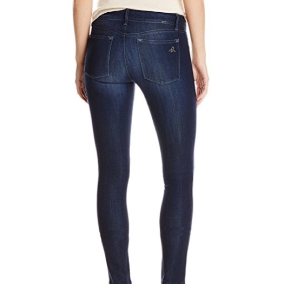 DL1961 dark wash skinny jeans.