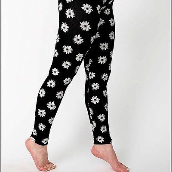 American Apparel daisy flower leggings 90s 90s new