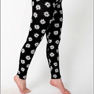 American Apparel daisy flower leggings 90s 90s new