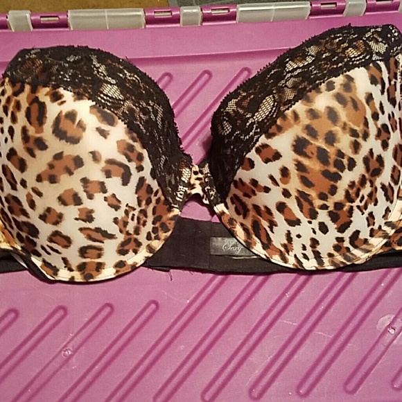 Leopard print bra