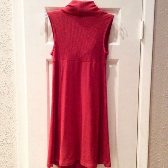 Red Cowl-Neck Dress- Impeccable Pig - Picture 3 of 4