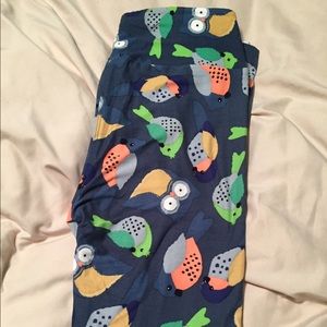 Women's Lularoe OS Owl Leggings