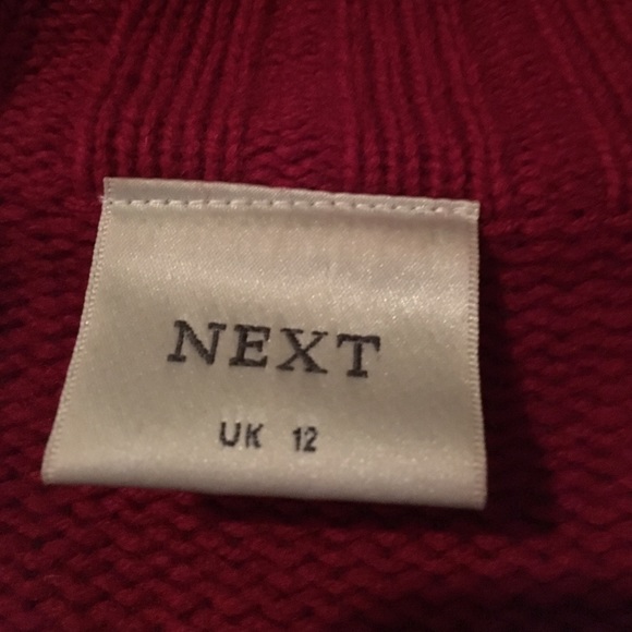 Red cardigan UK size 12 is 10 USA - Picture 3 of 4