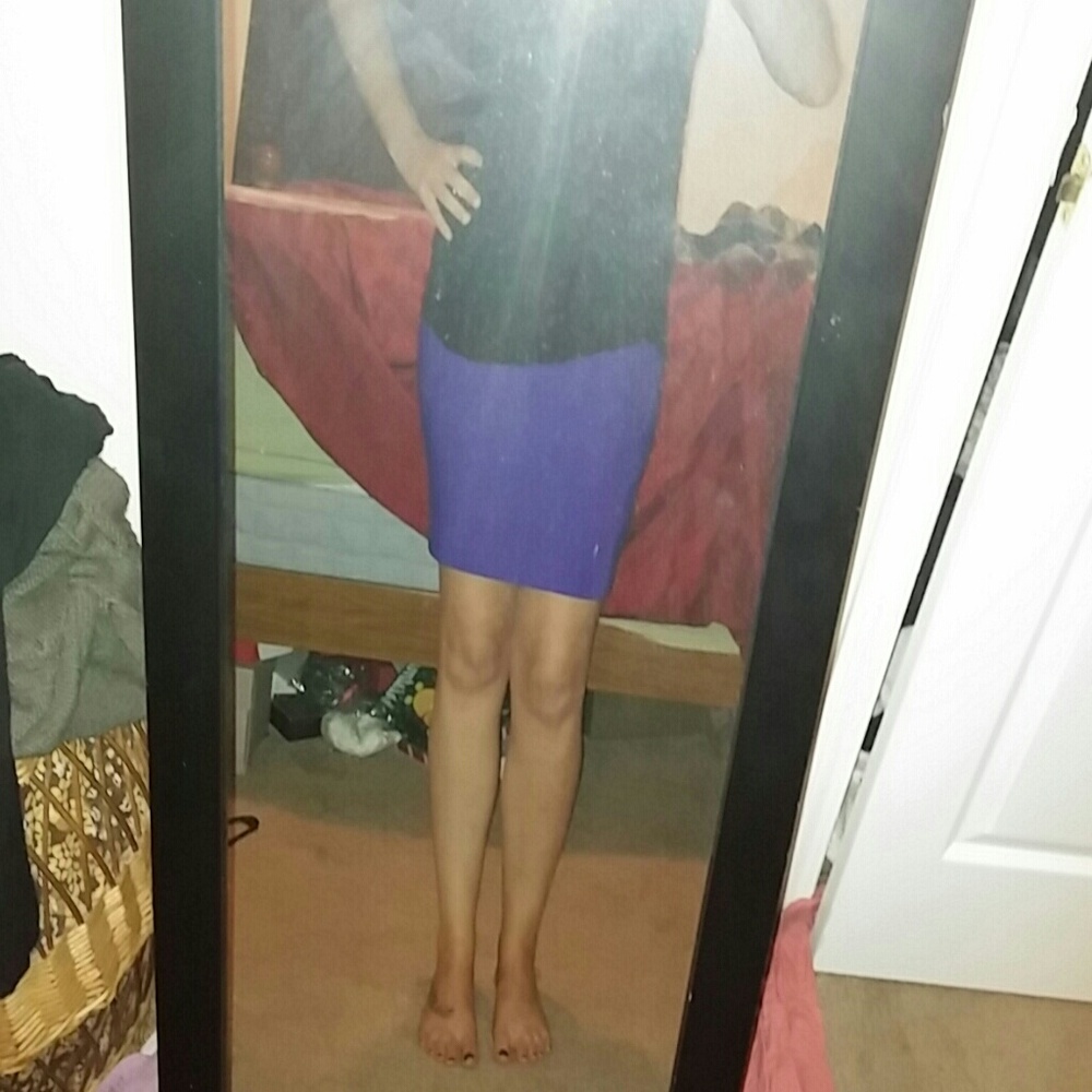 Royal Blue Bodycon Skirt!