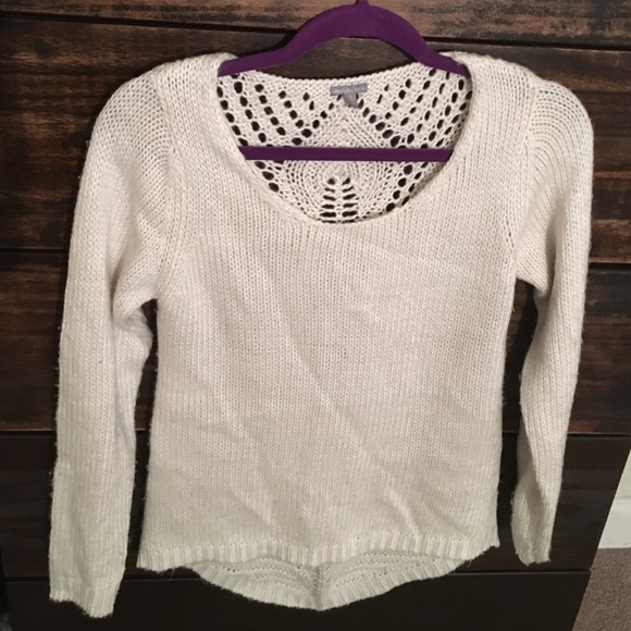 Cream knit sweater