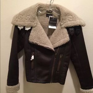 Topshop Shearling Jacket