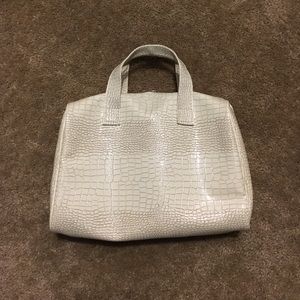 Bare minerals off white makeup bag