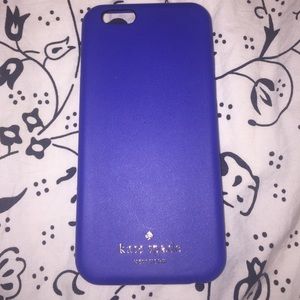 Leather Royal blue Kate spade case for iPhone 6/6s