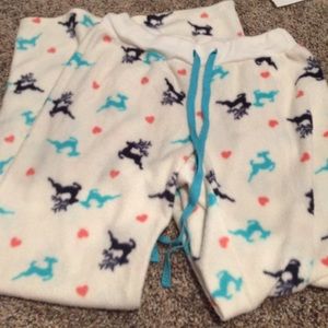Fleece pajama bottoms