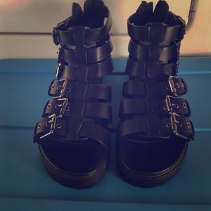 Black Forever 21 gladiator sandal