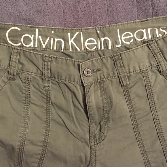Calvin Klein Jeans army green ankle length size 10