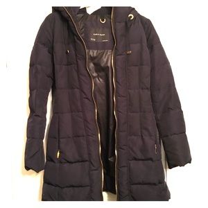 Quilted black puff down Zara winter black coat