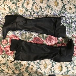 GX by Gwen Stefani knee high matte black boots
