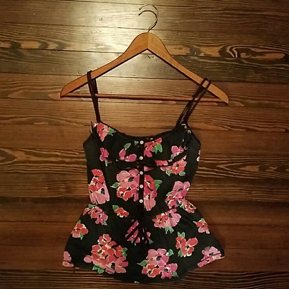 Floral Ruffled Tank
