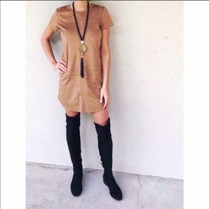 Suede dress