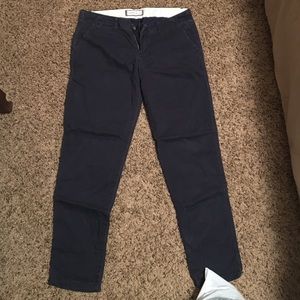 Navy blue Abercrombie khakis