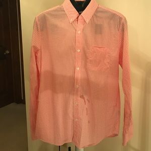 Pink J. Crew Check Shirt