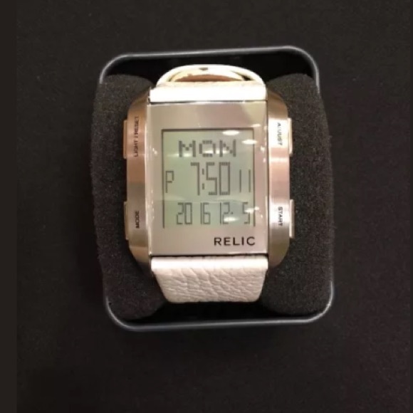 relic digital watch