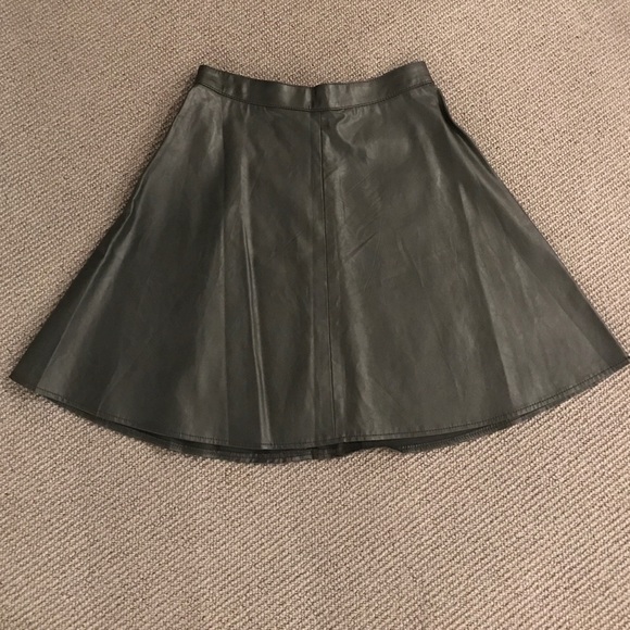 Black "pleather" size 4 skirt