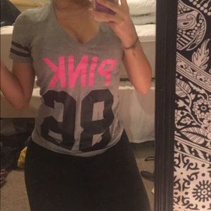 Pink #86 V Neck